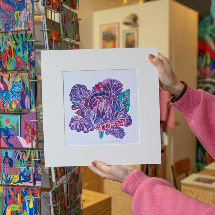 chou-rouge-oeuvre-originale-oranesigal-lasigalerie-illustration-lyon