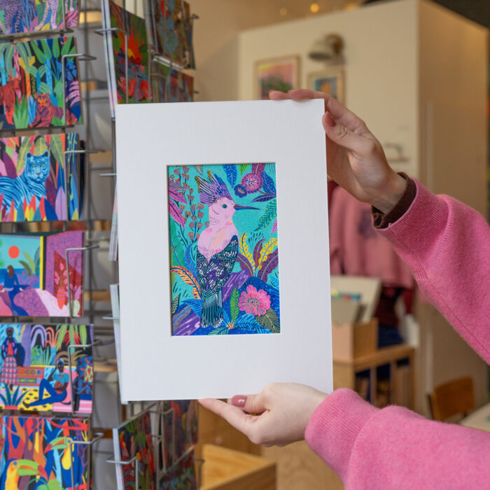 huppe-fasciee-oeuvre-originale-oranesigal-lasigalerie-illustration-lyon