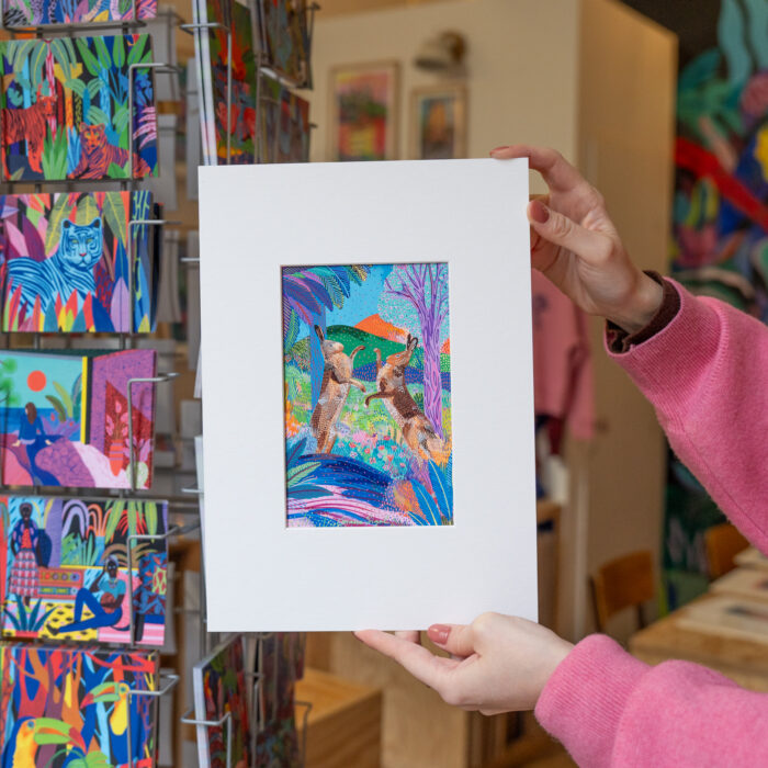 lievres-oeuvre-originale-oranesigal-lasigalerie-illustration-lyon