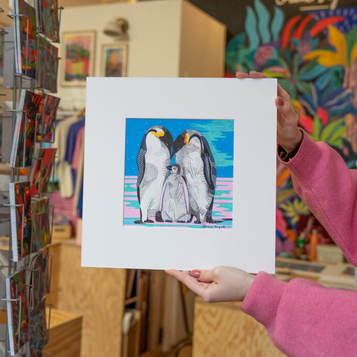 manchots-oeuvre-originale-oranesigal-lasigalerie-illustration-lyon