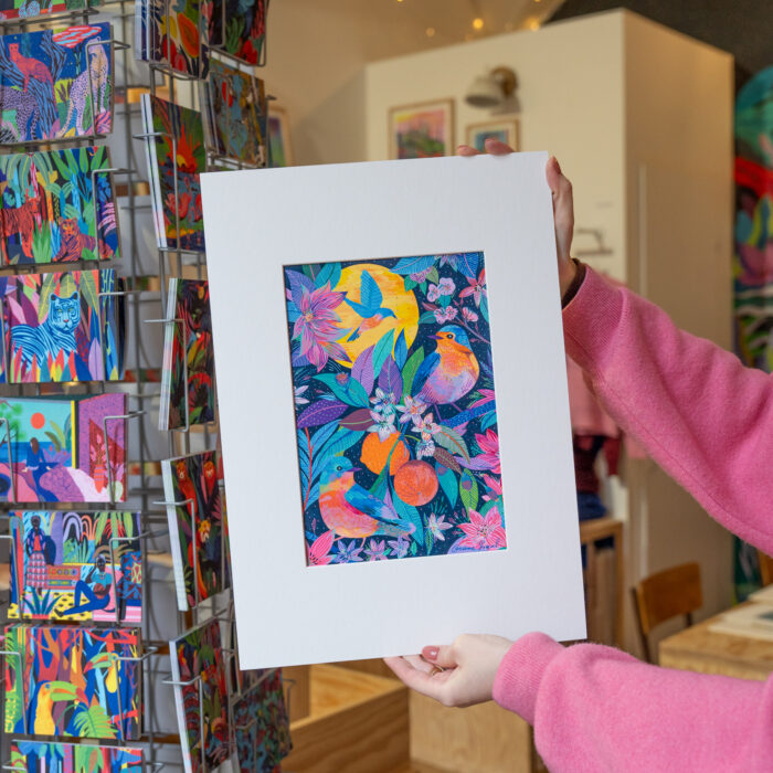 rouges-gorges-oeuvre-originale-oranesigal-lasigalerie-illustration-lyon