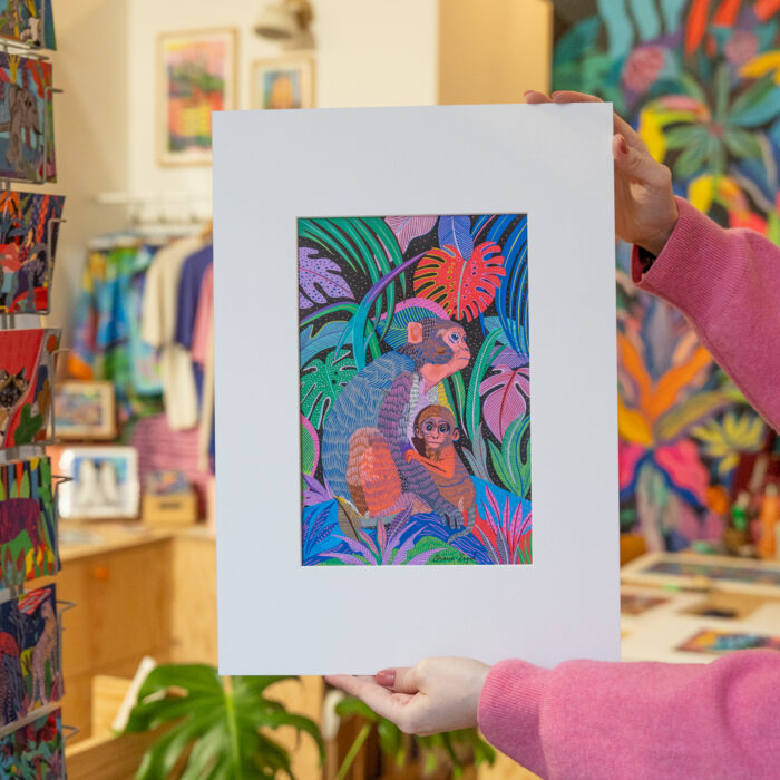 singes-oeuvre-originale-oranesigal-lasigalerie-illustration-lyon