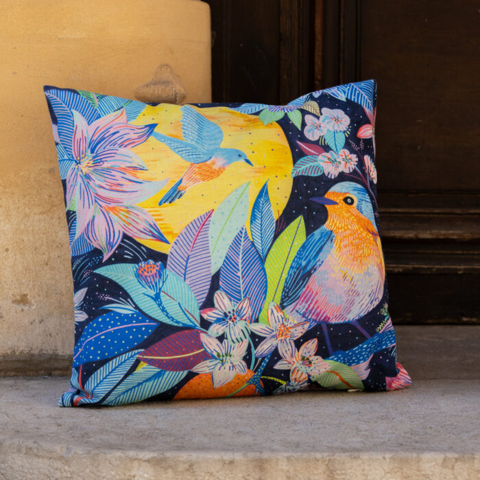 Coussin- Rouges-gorges